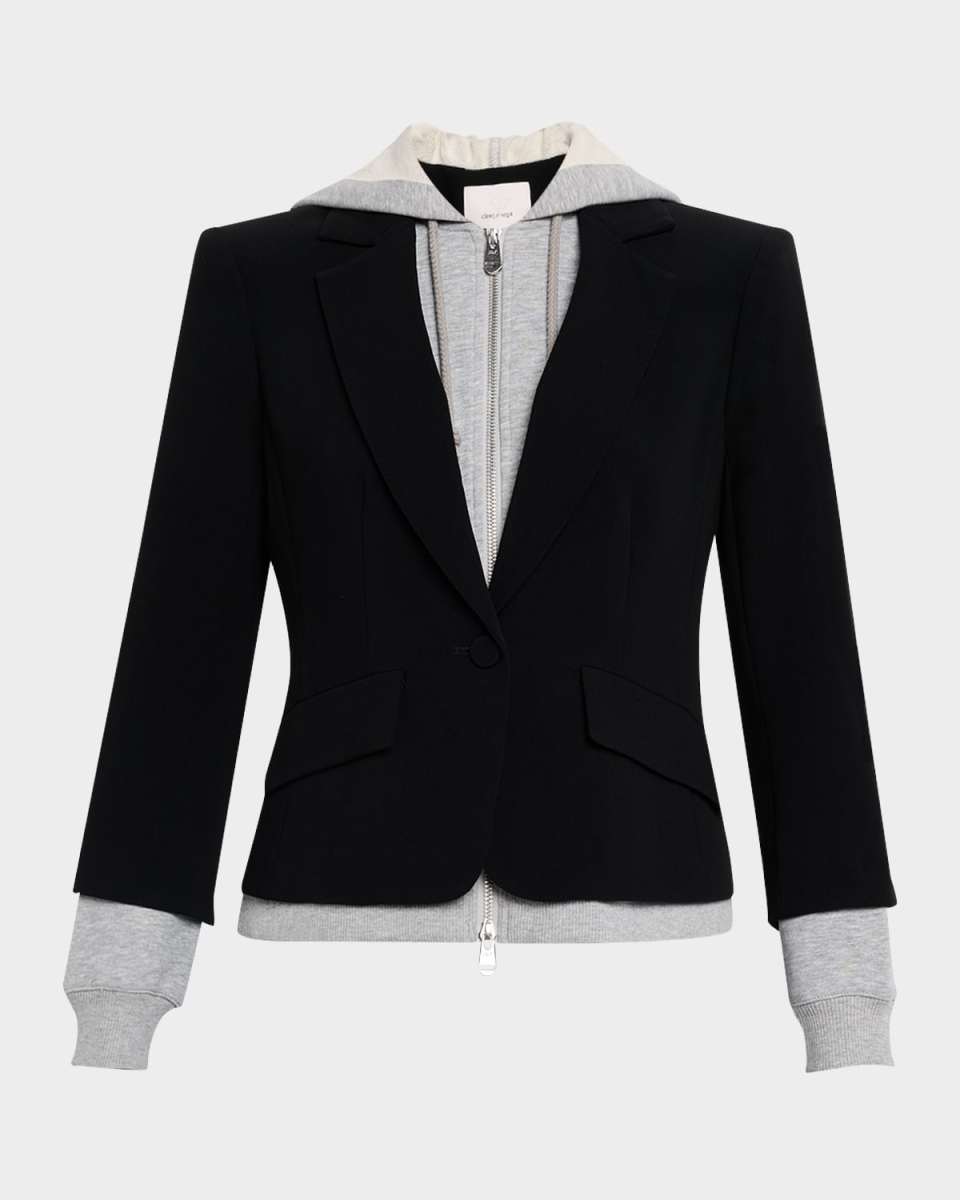 Khloe Le Petit Zip-Front Blazer